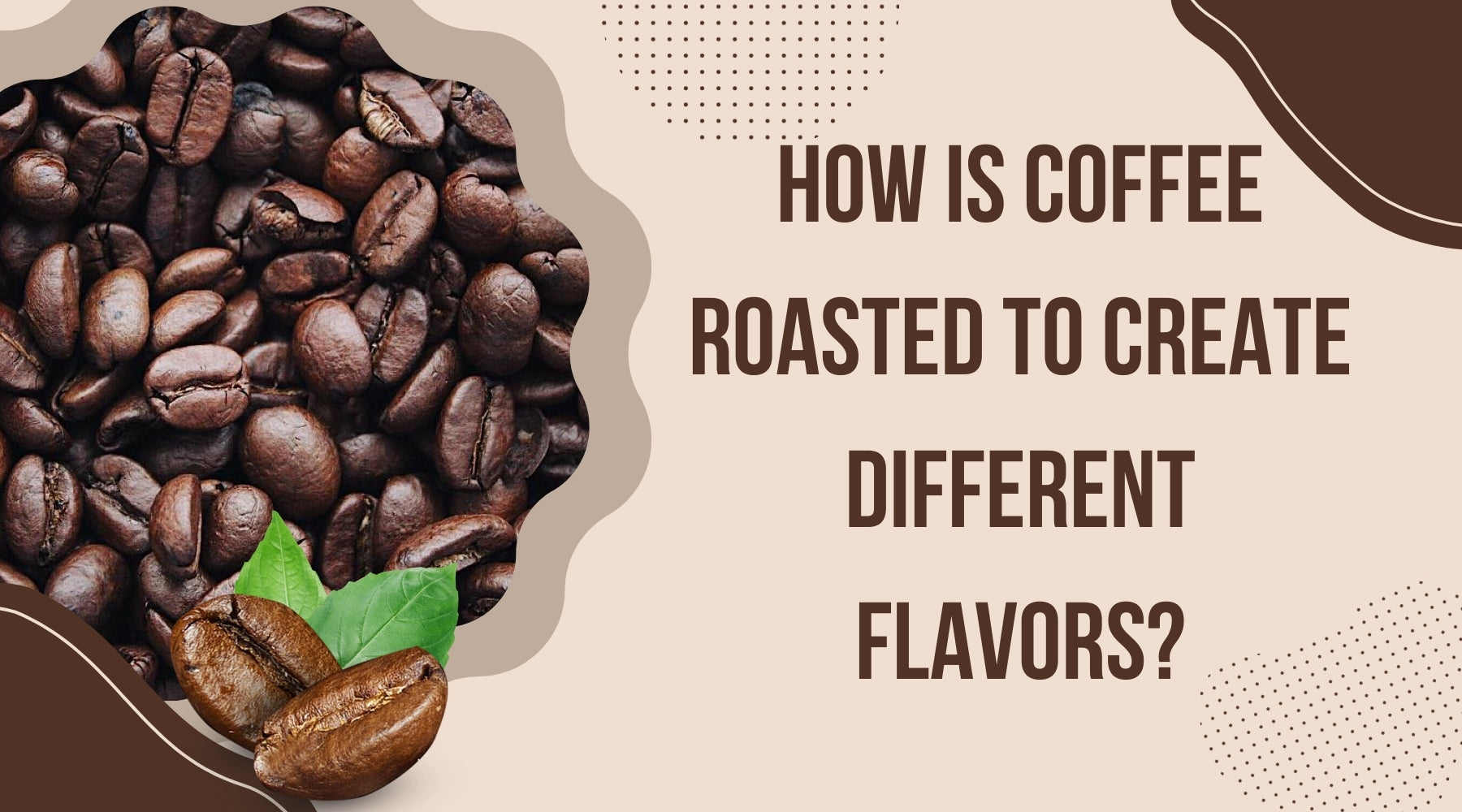 How is coffee roasted to create different flavors?